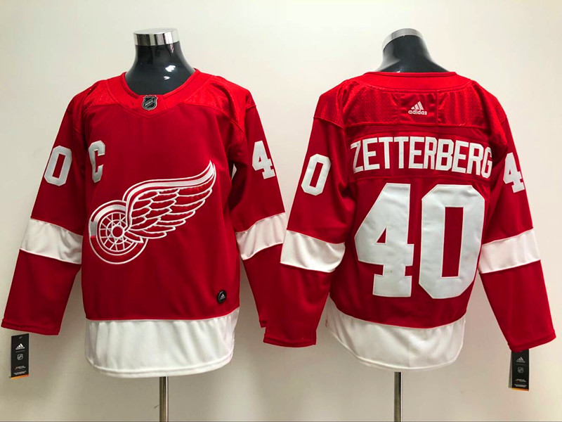 Men's Detroit Red Wings Henrik Zetterberg #40 Red Home Breakaway Jersey Men's Detroit Red Wings Henrik Zetterberg #40 Red Home Breakaway Jersey